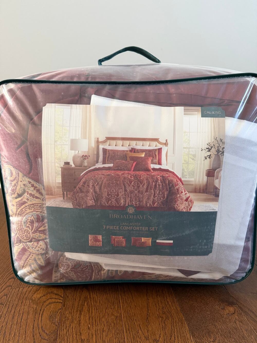 NEW! BROADHAVEN LANCASTER 7PC KING COMFORTER SET